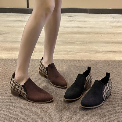 Модная женская ретро обувь с острым носком, низким верхом, повседневная обувь на толстом каблуке, осень 2025, модная, удобная, универсальная одинарная обувь в британском стиле