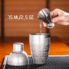 75ml Bar Craft Dual Spirit Measure Cup Stainless Steel Bar Measuring Cup Multifunction Wine Cocktail Bartender Ounce Cup Bar for Outdoor Indoor Party