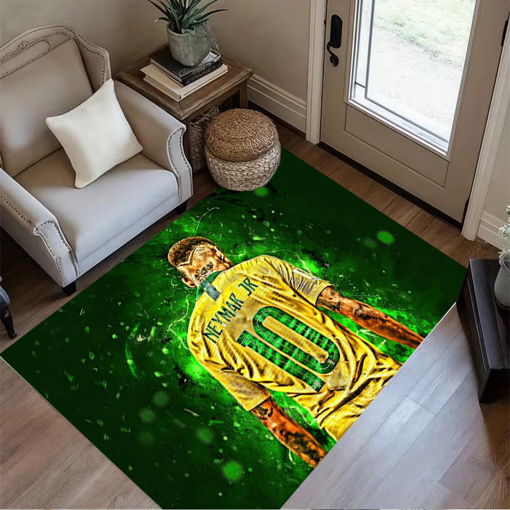 Neymar Jr. Soccer Legend Floor Mat Perfect for Decorate room Bedrooms Entryway Kitchen Anti-slip Rug Decorate Offices