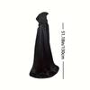 Elegant Hooded Cloak for Halloween & Christmas Devil Witch Grim Reaper Costume Cape Unisex Adult & Kids Party Cosplay