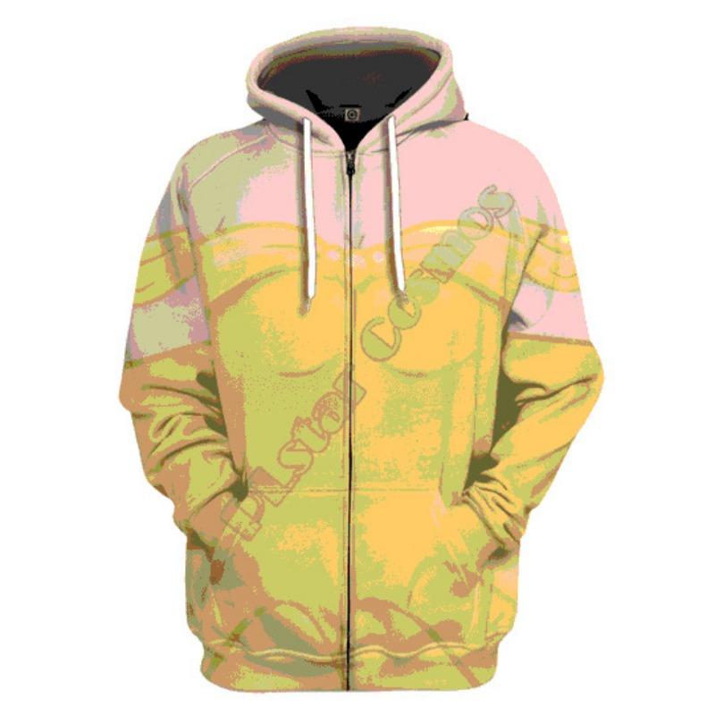 Весенне-осенняя мужская толстовка с длинным рукавом, креативный 3D цифровой принт, кардиган на молнии, топ, свитер