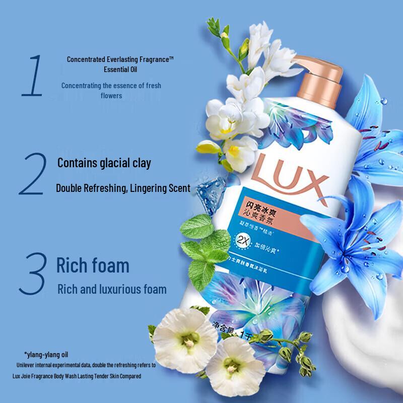 Lux Long-Lasting Fragrance Shower Gel Duo Pack