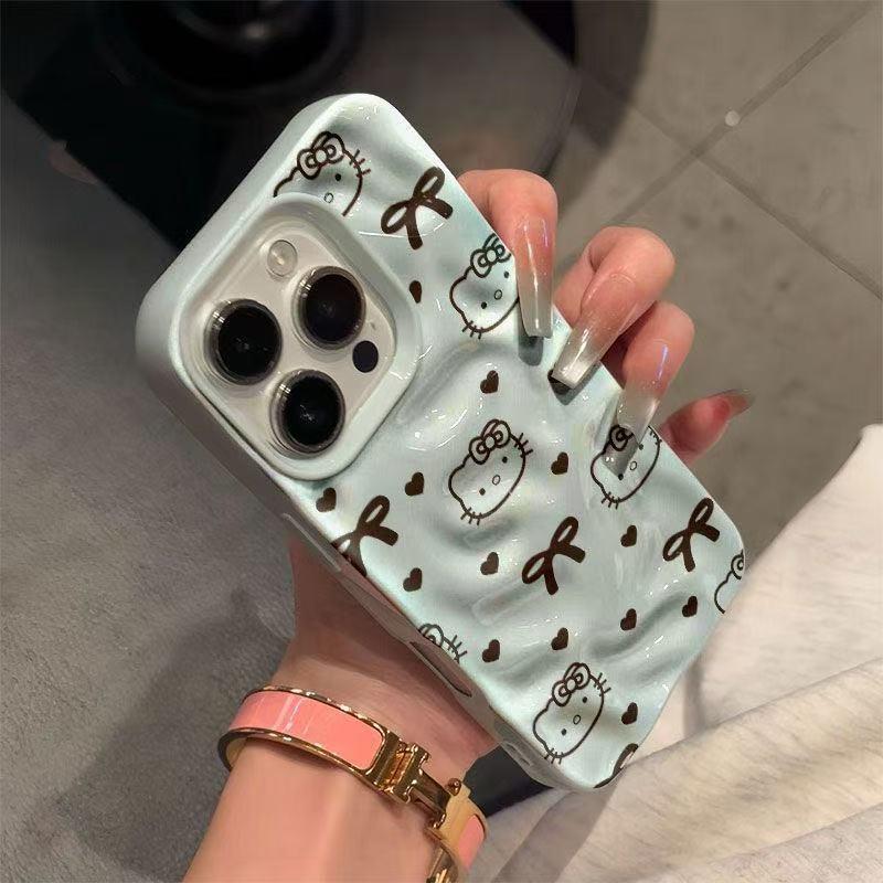 Мультяшный чехол-бантик с кошкой KT для Apple iPhone 17 и 17 Pro, 16 Pro Max