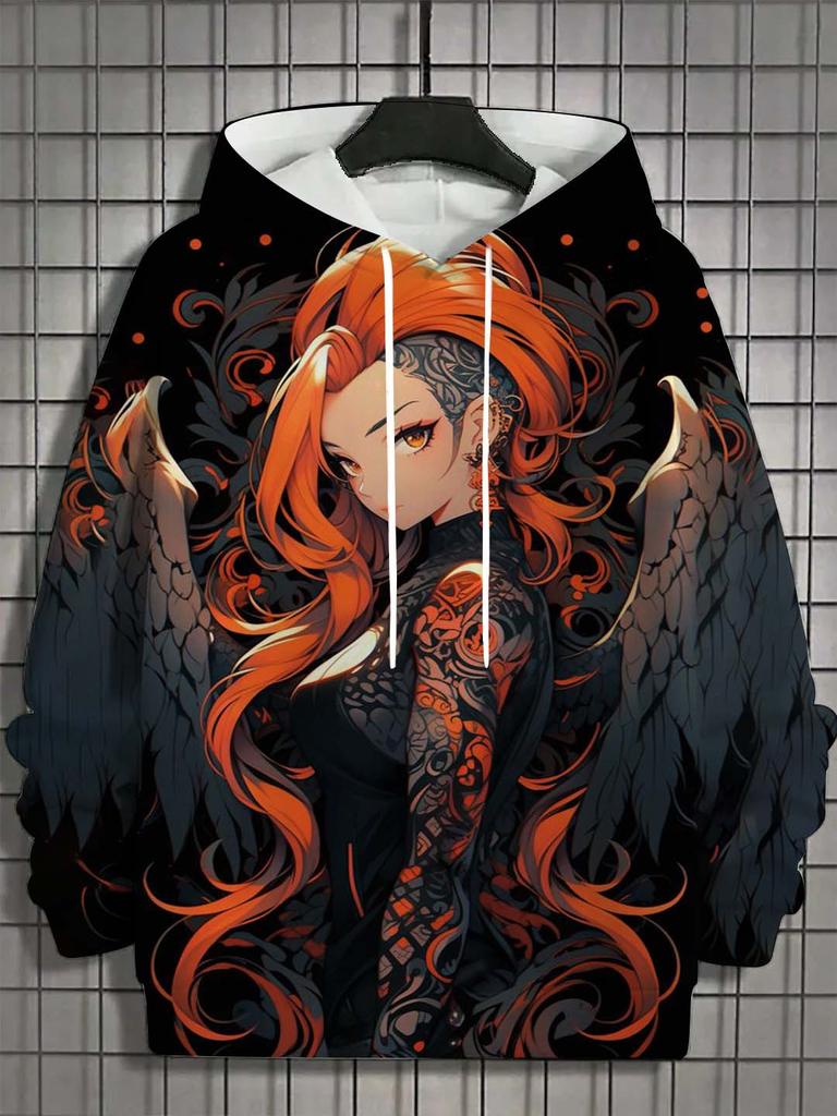 Men's Hoodie Bad Girl Tattoo Sexy Beauty Pattern 3D Printed Top Autumn New Fashion Casual Hip Hop Neutral Hoodie Tops