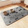Pet Placemat No Stains Quick Dry Absorbent Dog Food Bowl Mat Cat Feed Mat Cat Dog Drinking Feeding Placemat Pet Feeder Pads