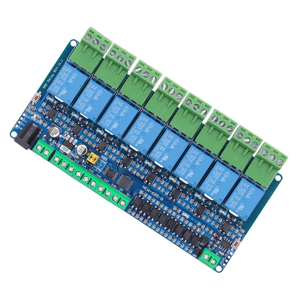 Relay Output Board Module Plastic 8 Channel Portable Low Power Consumption Electronic Component