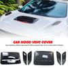 3Pcs/Set Universal Car Air Flow Intake Hood Scoop Vent Bonnet Decorative Covers Center Side Air Outlet Auto Exterior Accessories