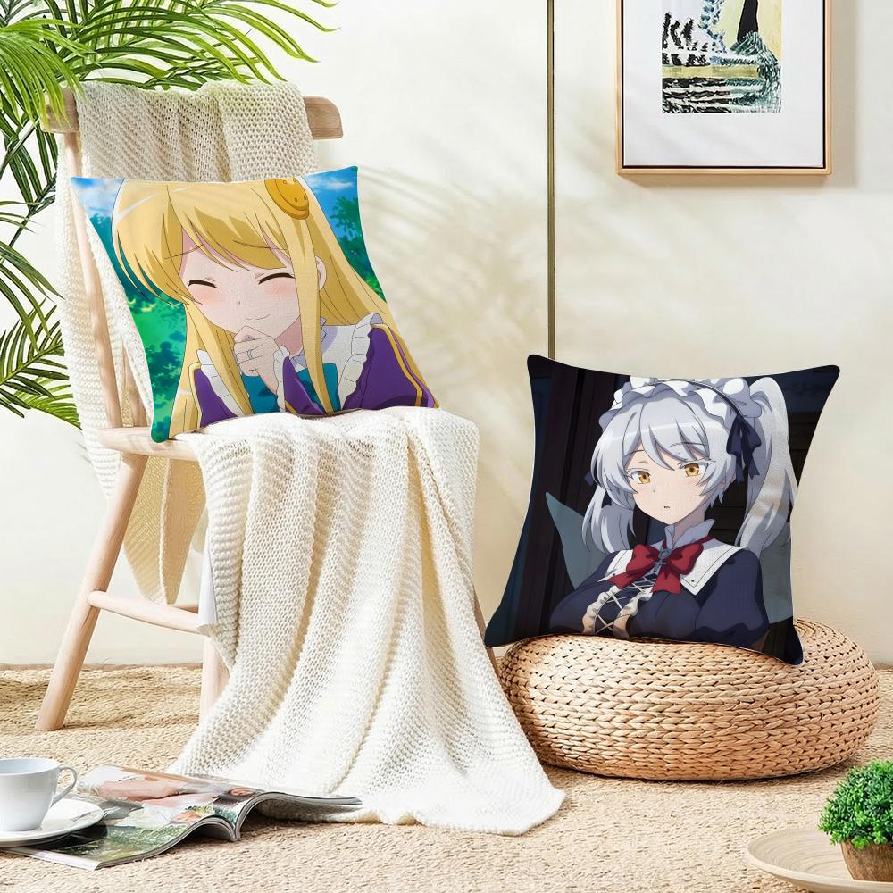 In Another World with My Smartphone Cushion Cover skinfriendly linen pillowcase square removable and washable cushion