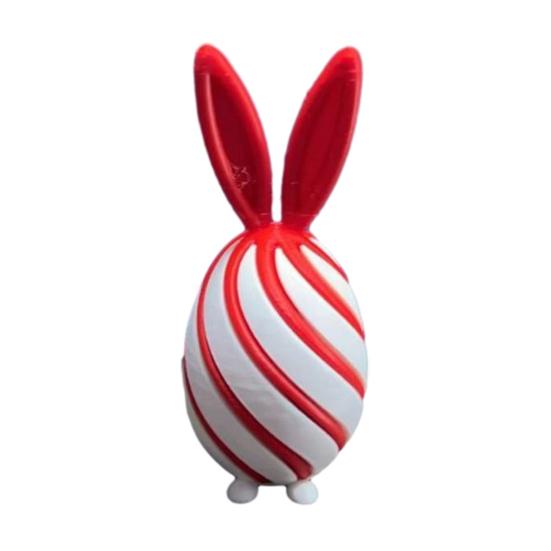 3D-печатное спиральное пасхальное яйцо Уникальная сенсорная игрушка-антистресс с ушками кролика для взрослых Снятие стресса Наполнители для пасхальной корзины Товары для вечеринок