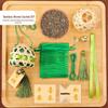 Handmade Bamboo Sachet Craft Kit - Bamboo Strips & Splints for Team Building, Children's Crafts, DIY Pendants & Decorations.