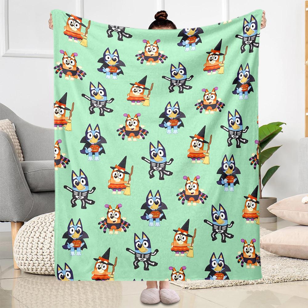Bluey Friends Adventure Blanket Soft & Cozy Great for Couch Sofa Livingroom Four Seasons Multipurpose Modern Style