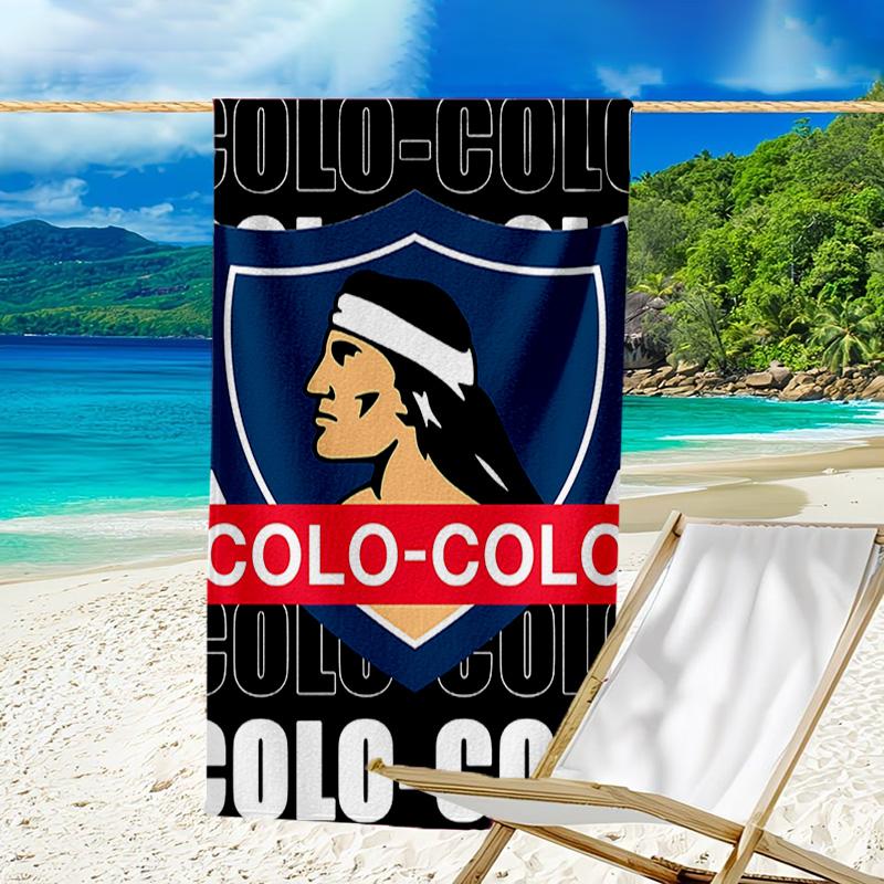 1 шт. Футбольная команда (34) Пляжное полотенце, Оборудование для пляжа и бассейна на побережье, Модный рисунок, Прямоугольное, Незаменимое в путешествии