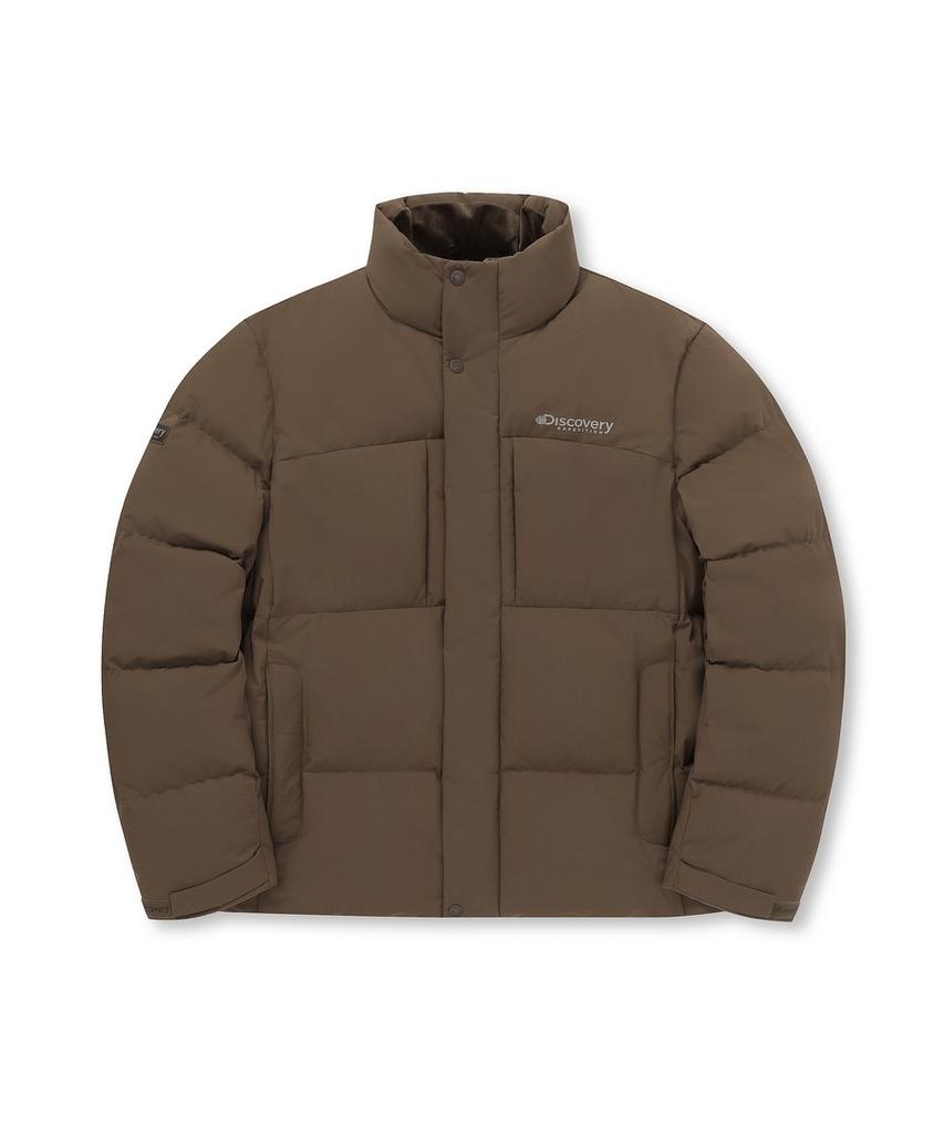 Discovery Expedition Men'S Leicester G High-Neck Goose Down Short Padded Jacket (D/Brown)