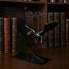 Декоративные подставки для книг на стол, Магический летающий дракон, Лампа для книжной полки, Теплый светодиодный ночник, Фэнтези-декор, Декор для уголка для чтения в библиотеке, Уникальный