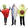 Halloween Funny Party Fruit Cosplay Costumes Strawberry Avocado Fish Stage Outfits Adults