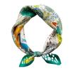 53*53cm Square Silk Scarf Women's Fashion Printed Small Neck Scarf Office Women's Hair Belt Folar Handkerchief Women's Handkerchief Scarf