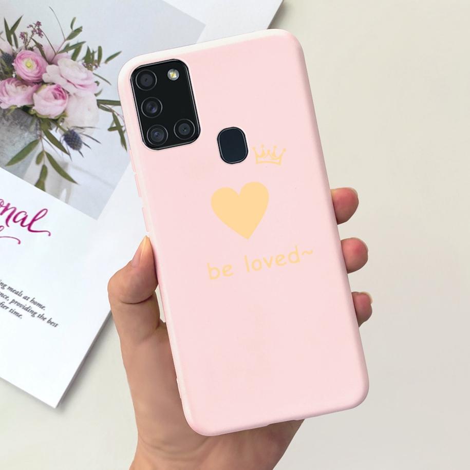 Чехол для Samsung A21S SM-A217F A 21S Задняя крышка Модный Цветочный Мультяшный Мягкий Силиконовый ТПУ Чехол для Телефона Для Samsung Galaxy A21s Capa
