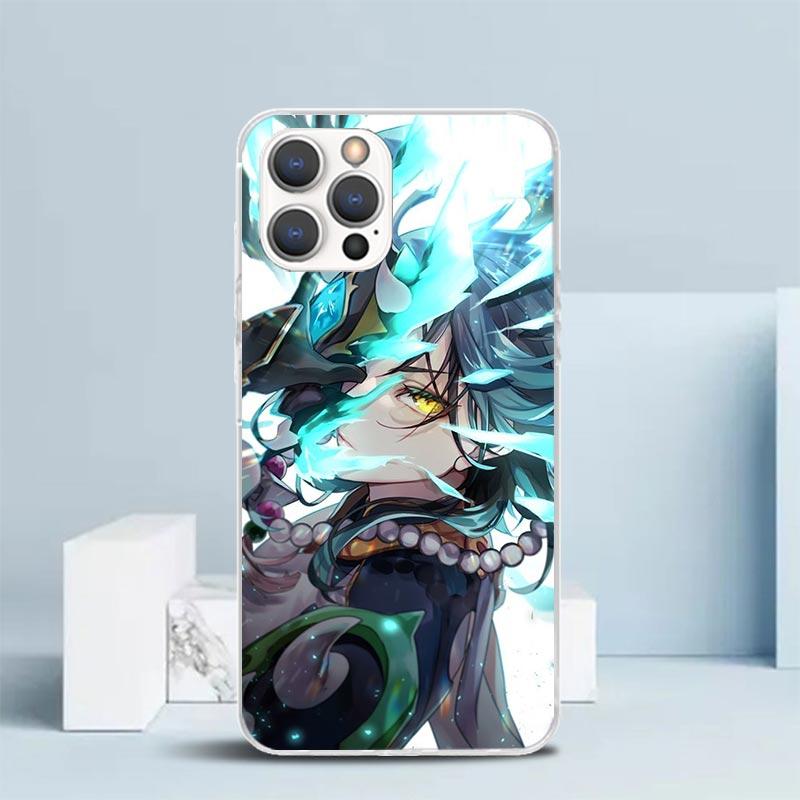 Чехол для телефона Genshin Impact Сяо Для IPhone 16 17 Air 16E 15 14 Plus 13 Mini 12 11 Pro Max 7 8 + SE 2020 Мягкая задняя крышка из ТПУ 16 17