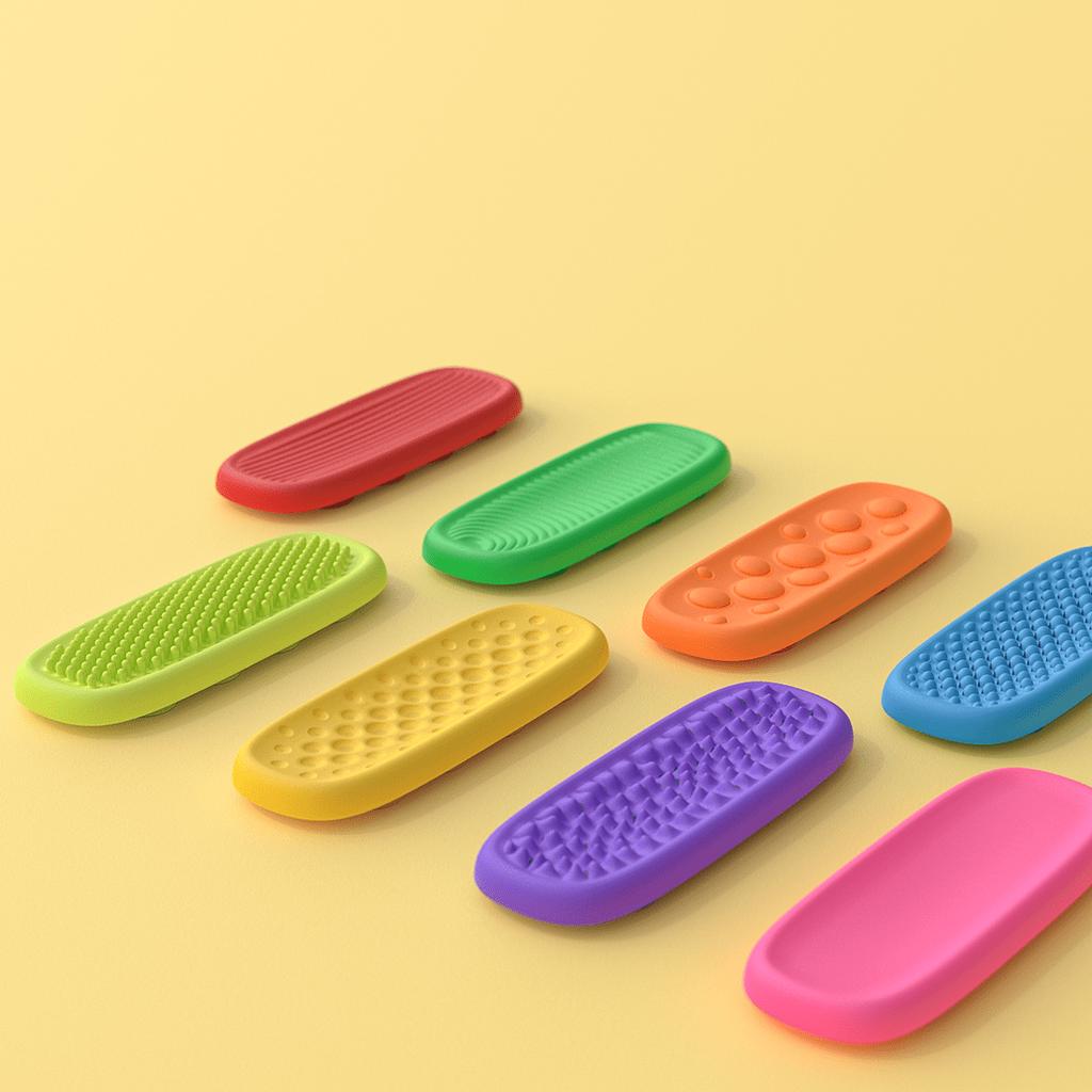 Силиконовая тактильная полоска Игрушки для fidgeting Дети Расслабление Успокаивающее Игрушка-фиджет Взрослые Стресс Стол Снятие тревожности Сенсорная игрушка