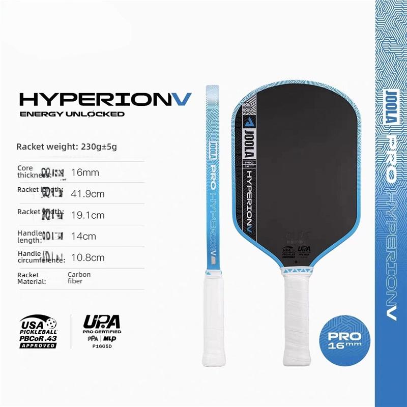 16mm Dynamic Energy Core 5th Gen Thermoformed Carbon Pickleball Paddle High Performance Competition Racket