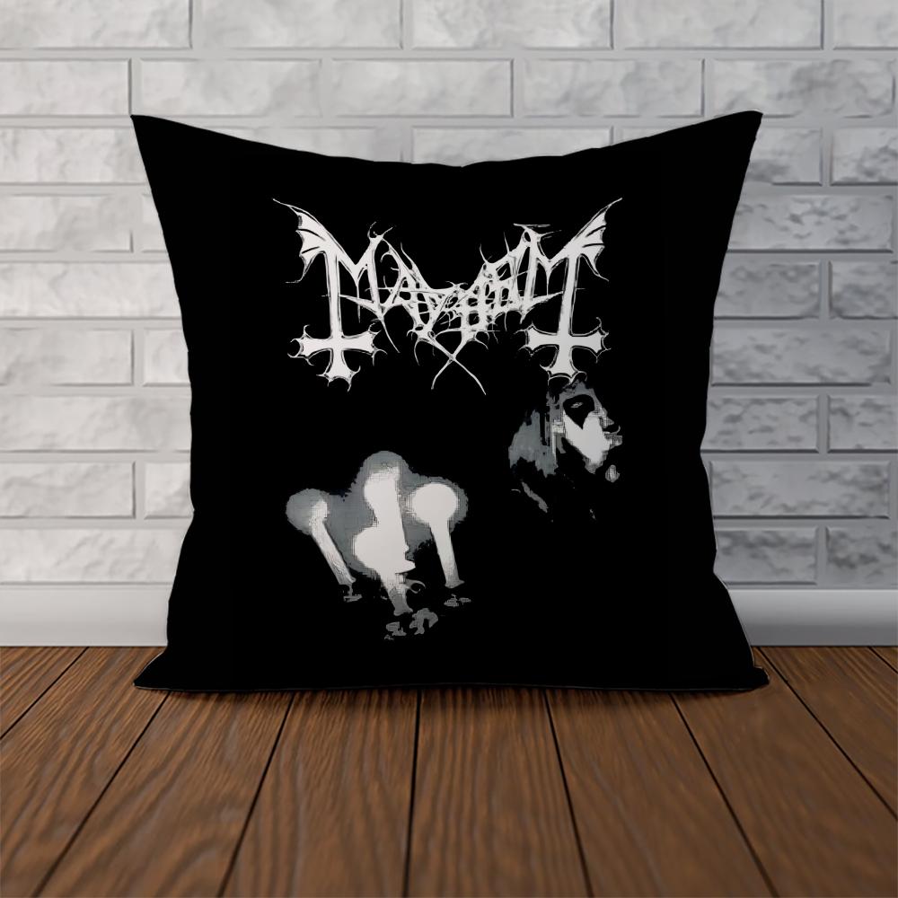 Band MMayhem Pillow Case For Car Sofa Decorative Home Doublesided Print Plush Square Throw Pillow Cushion Cover