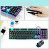 Игровая клавиатура и мышь G21b, проводные, с USB-интерфейсом, с механическим откликом, с подсветкой, водонепроницаемые, 2000 dpi