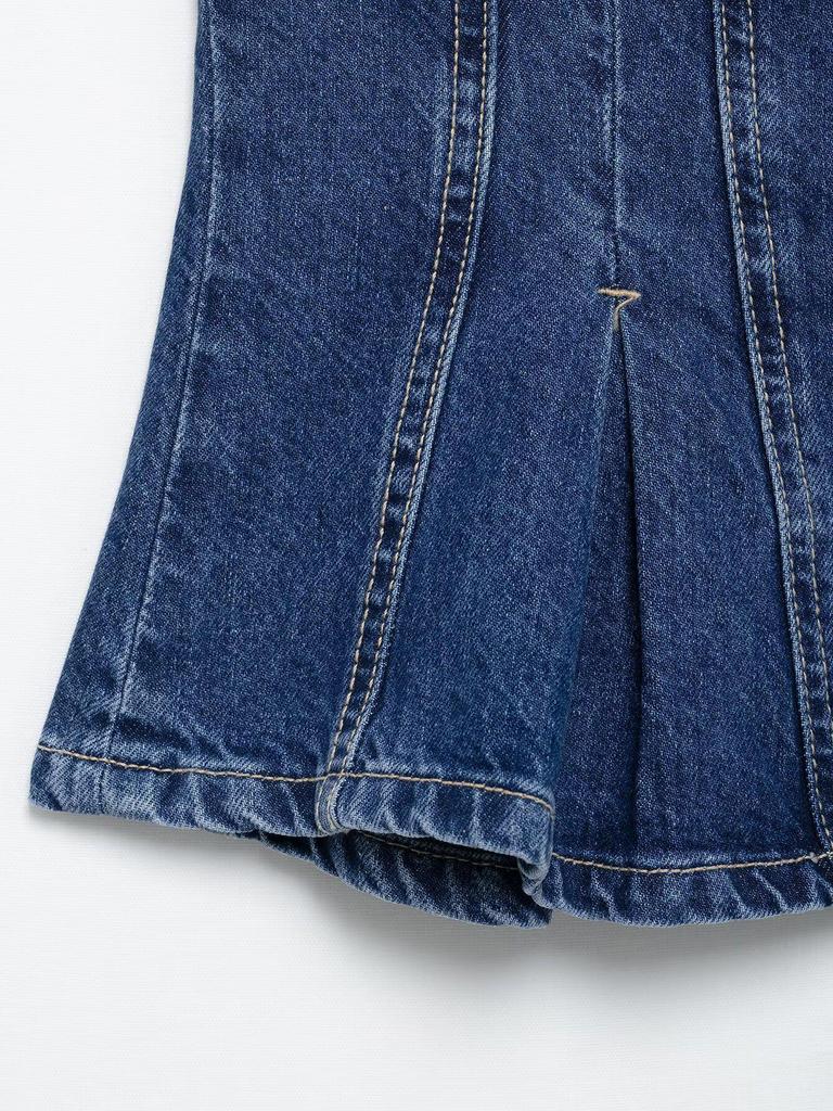 2025 Spring Women's Fashion: European & American Style Denim Bustier Top