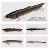 6PCS Nine Section Simulated Loach Fake Bait Sea Fishing Bait