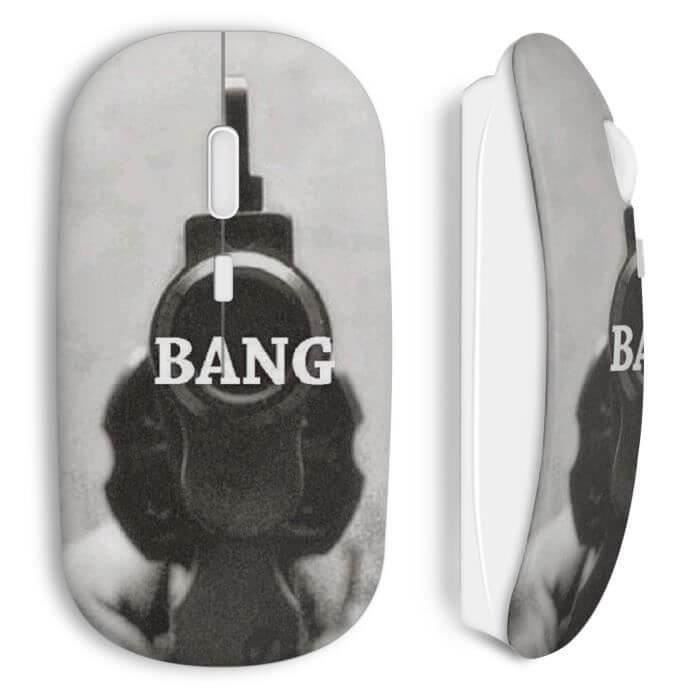 Souris Sans Fil Bang Pistolet Vintage
