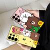 Cartoon Cute C-Cony B-Brown Phone Case For Samsung S 24 Fe 25 Ultra Plus 20 Lite 21 30 22 23 24 22 Ultra 5G Fundas