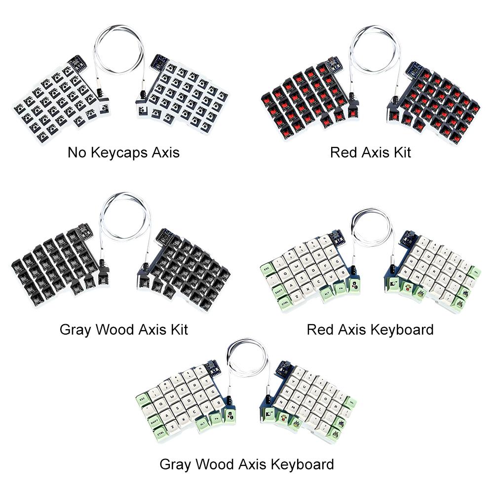Проводная раздельная клавиатура Silakka54 с поддержкой горячей замены клавиш, совместимостью с QMK/VIAL, эргономичным дизайном для левшей и правшей, а также настраиваемой клавиатурой RP2040zero.