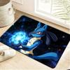 Cute Snorlax Sleeping with Teddy Bears & Star Lights Print Doormat Non-Slip Absorbent Floor Mat for Indoor Entrance