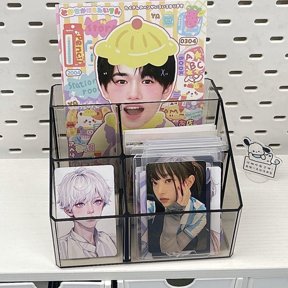 1 шт. большой емкости настольный держатель для ручек Многофункциональный органайзер для канцелярских принадлежностей Простая прозрачная подставка для ручек