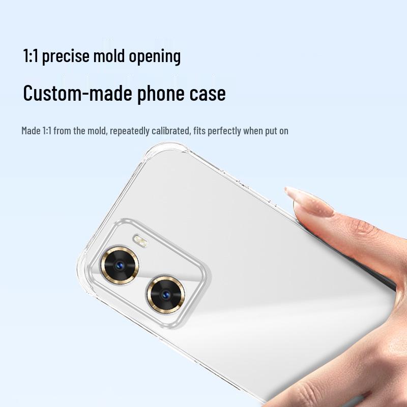 Прозрачный чехол для телефона Huawei Enjoy 60/60s/60 Pro с угловыми подушками безопасности для защиты от падений