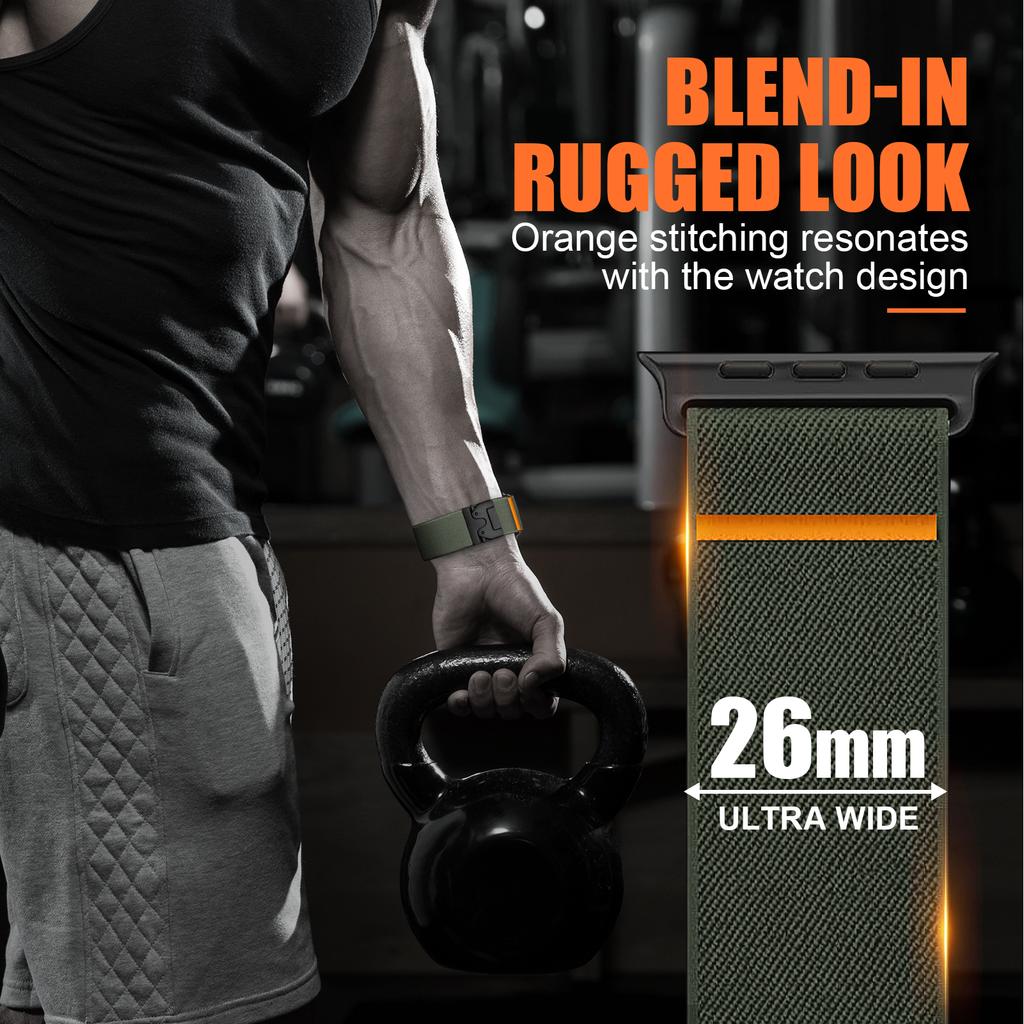 Parachute Straps For Apple Watch Ultra 2 Band 49mm 45mm 46mm 44mm 42mm 40mm 41mm Correa Bracelet IWatch Series 10 9 8 7 6 3 SE