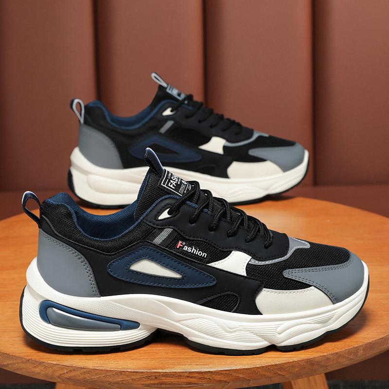 Толстая подошва дышащая Daddy Shoes повседневная мужская обувь всесезонные кроссовки для бега на открытом воздухе мягкие кроссовки для ходьбы на шнуровке кроссовки