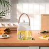 Beverage Dispenser Cold Kettle with Faucet, Portable Handle Lemonade Juice Water Pitcher