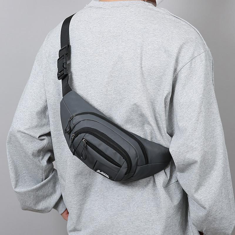 Водонепроницаемая мужская поясная сумка Многофункциональная спортивная уличная сумка большой вместимости на грудь