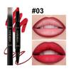 HANDAIYAN 2-in-1 Dual-Ended Lipstick and Lip Liner Pencil, Matte Waterproof Long-Lasting Smooth Pigmented Lip Contour Liner and Lipstick Combo