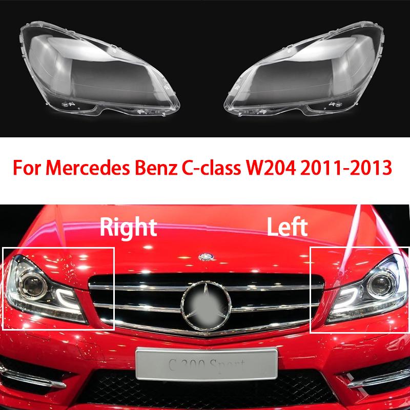 Для Benz C Class W204, передний абажур, корпус лампы C180 C200 C260 2011 2012 2013, линза фар, стеклянный корпус, фары