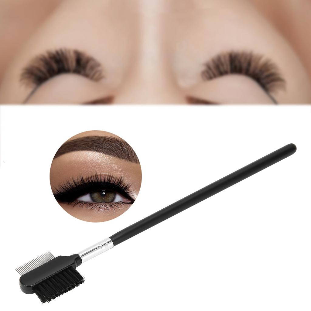 Stainless Steel Eyebrow Eyelashes Dual Use Brush Needle Eyebrow Comb Makeup Tool