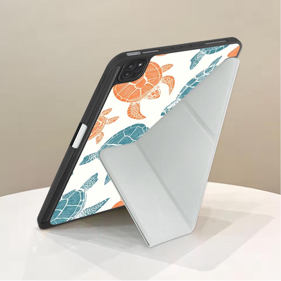 Чехол-планшет Морские Черепахи для iPad Pro 11-го 10-го 9-го 8-го 7-го 12.9 дюймов Pro 2025 Air 4 5 M3 M2 1 2 M4 11 дюймов Mini 6 7 Держатель