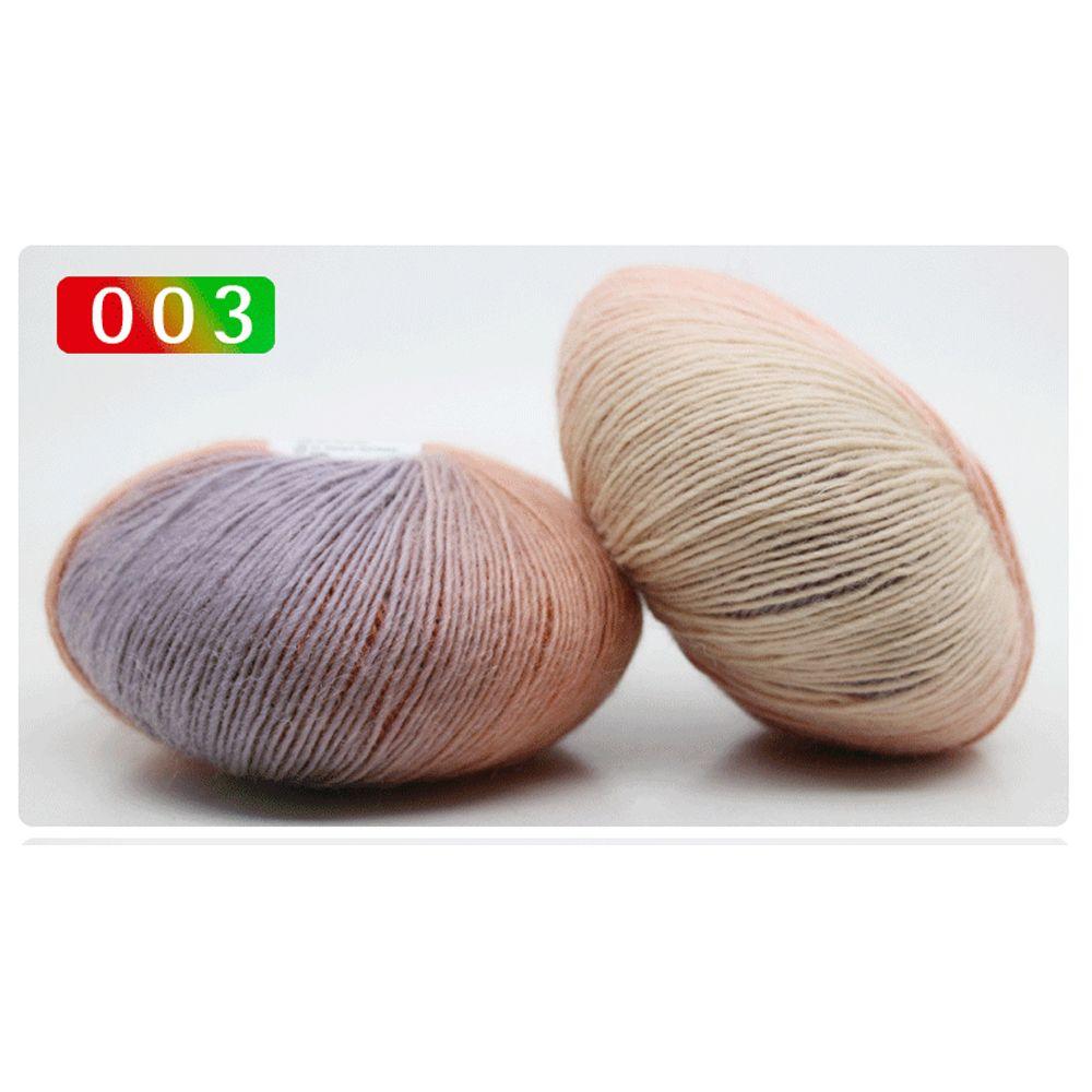 Высококачественный мягкий шарф 50 г для вязания своими руками, радужная пряжа для плетения, ручное вязание, шерстяная пряжа, крючок