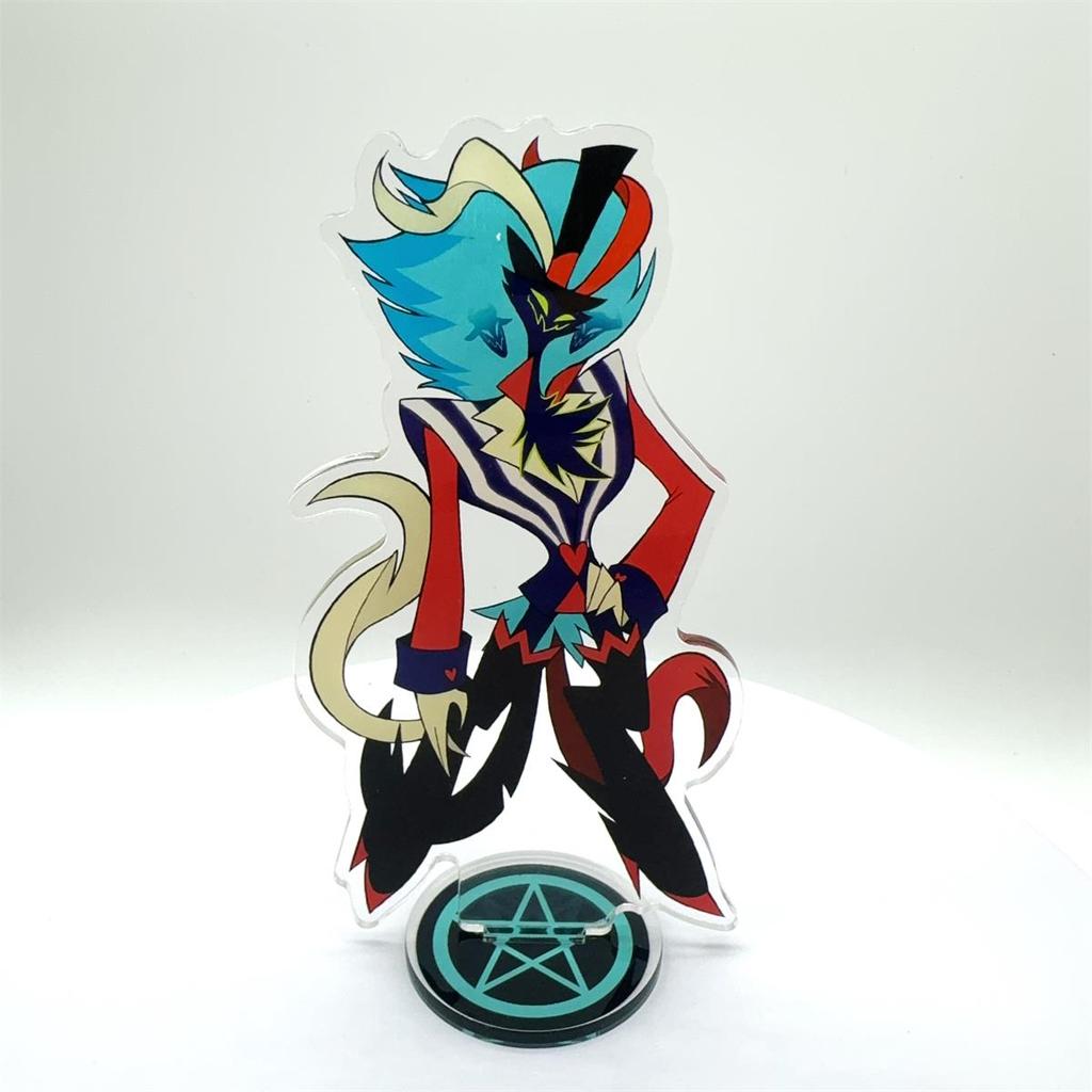 Подарок для фанатов Украшения Стенд Модель Hazbin Hotel Аниме Фигурка Акриловый Стенд Модель Пластина 1 шт. Аластор Настольный Декор Стоячий Знак Игра