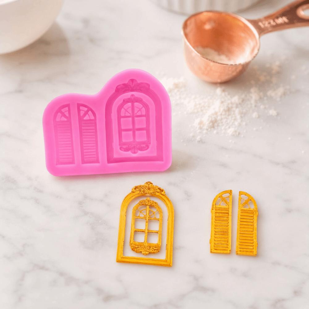 2pcs Flexible Fondant Mold Silicone Silicone Baking Mould Fondant Decorating Mold Baking Chocolates