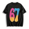 Забавная матовая конусообразная графика № 67 Повседневный топ Хлопковая футболка