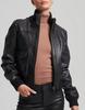Biker Real Soft Black Leather Jacket Women Bomber 100% Lambskin Motorcycle