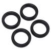 4Pcs 2inch O Ring BR554 Exhaust Hanger Black Noise Reduction Long Lasting Exhaust Hanger O Ring for Vehicles