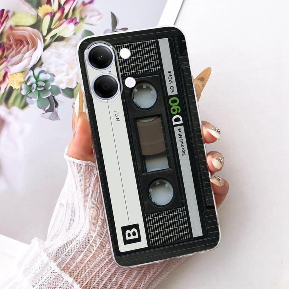 For Vivo Y05 Y11D 4G / Vivo Y11 5G Y21 5G Phone Case Soft Silicone Clera Cover Butterfly Dragon Cat Floral Painting Bumper Funda
