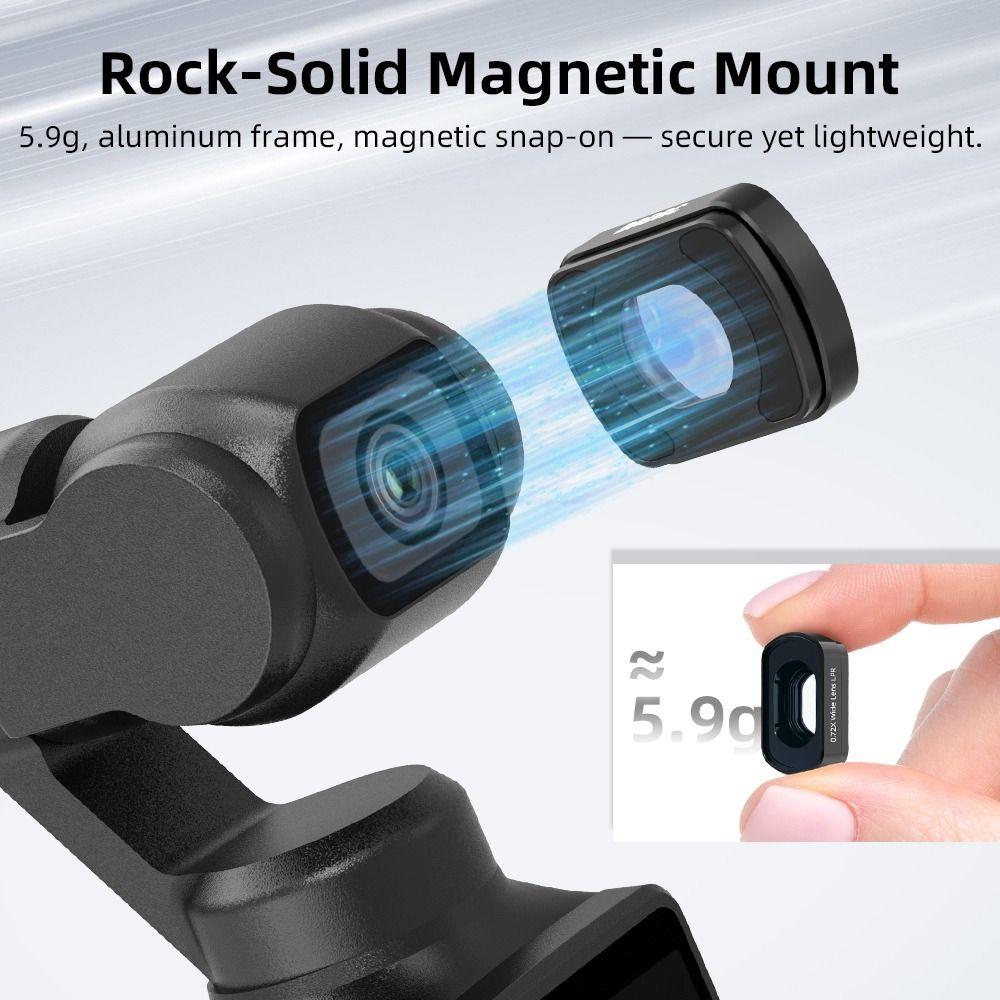 Magnetic Beauty Filter External Lens for DJI Osmo Pocket 4 3 Gimbal Camera Accessories